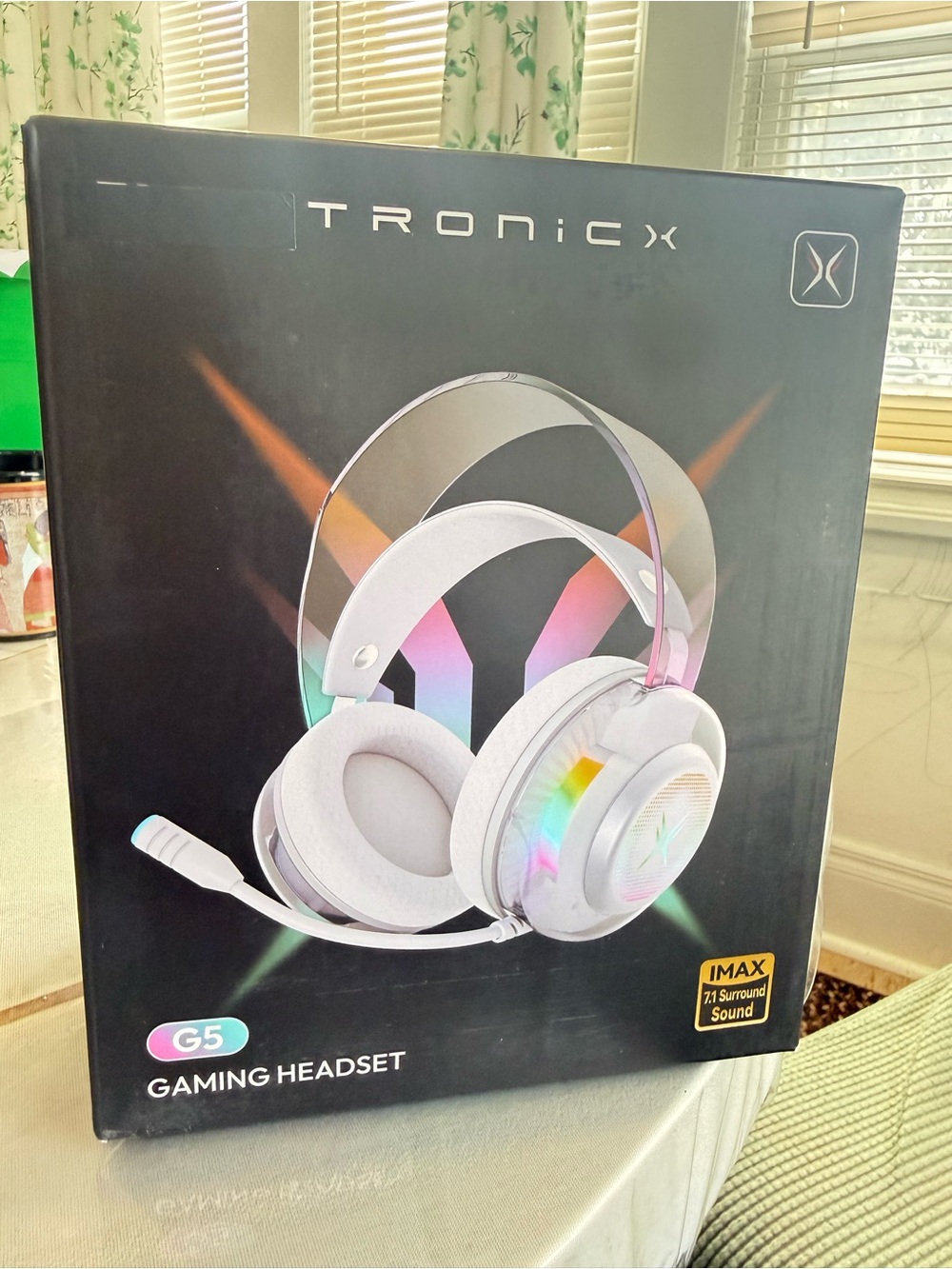 G5 White Gaming Headset with RGB Lighting